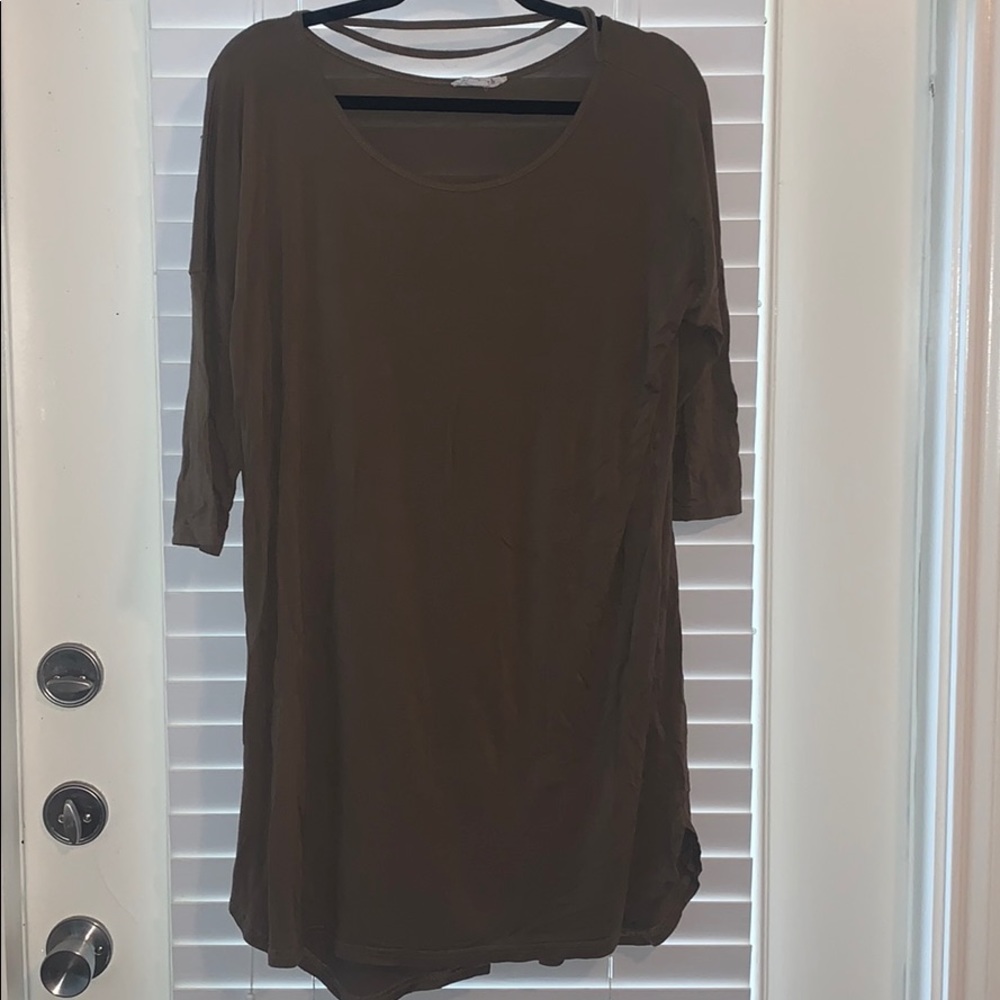 Loose flowy t shirt dress